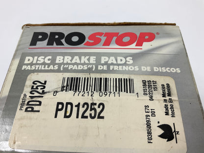 Pro Stop PD1252 Front Disc Brake Pads For 2005-2016 Smart Fortwo