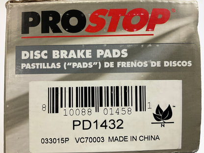 Pro Stop PD1432 Front Brake Pads For 2011-2013 Kia Sorento