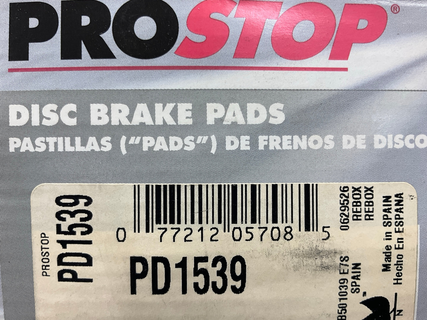 Pro Stop PD1539 Front Disc Brake Pads