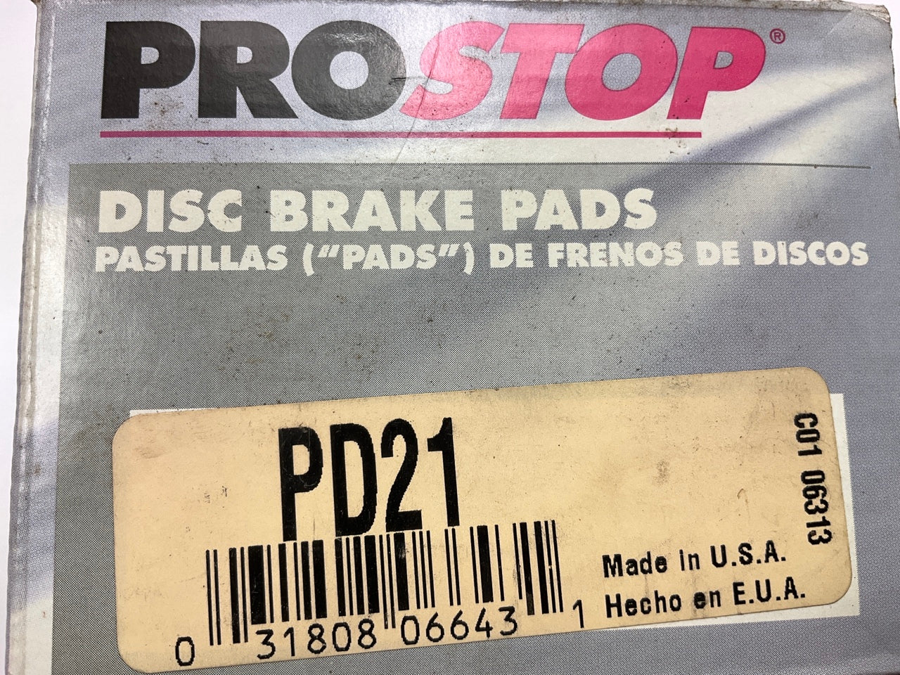 Pro Stop PD21 FRONT/REAR Disc Brake Pads