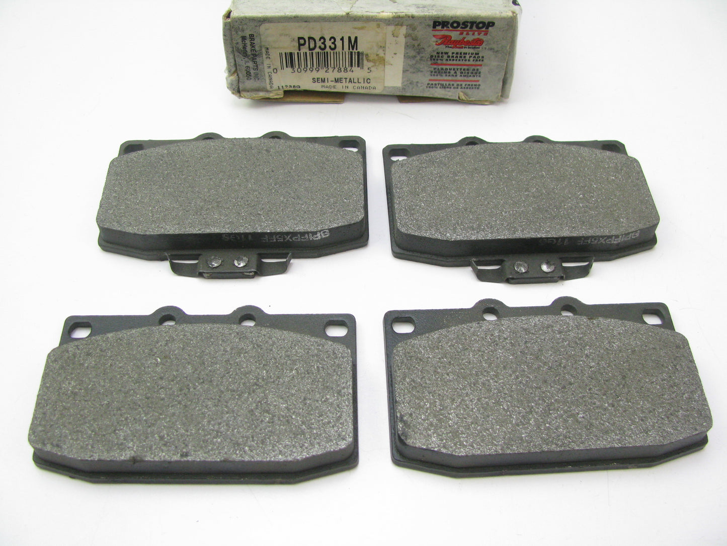 Pro Stop PD331M Front Semi-Metallic Disc Brake Pads For 1986-1988 Mazda RX-7