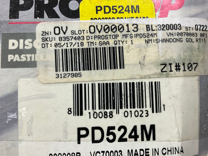 Pro Stop PD524M Front Semi-Metallic Disc Brake Pads