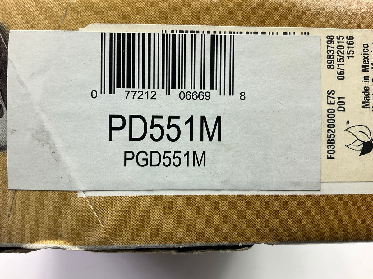 MISSING HARDWARE Pro Stop PD551M Front Brake Pad Set For 1992-2001 Mazda MPV