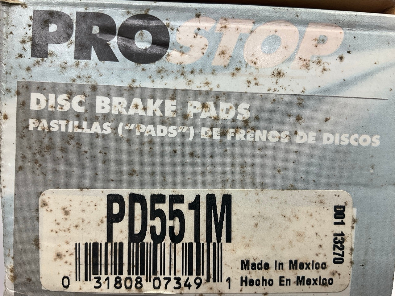 Pro Stop PD551M Front Semi-Metallic Disc Brake Pads