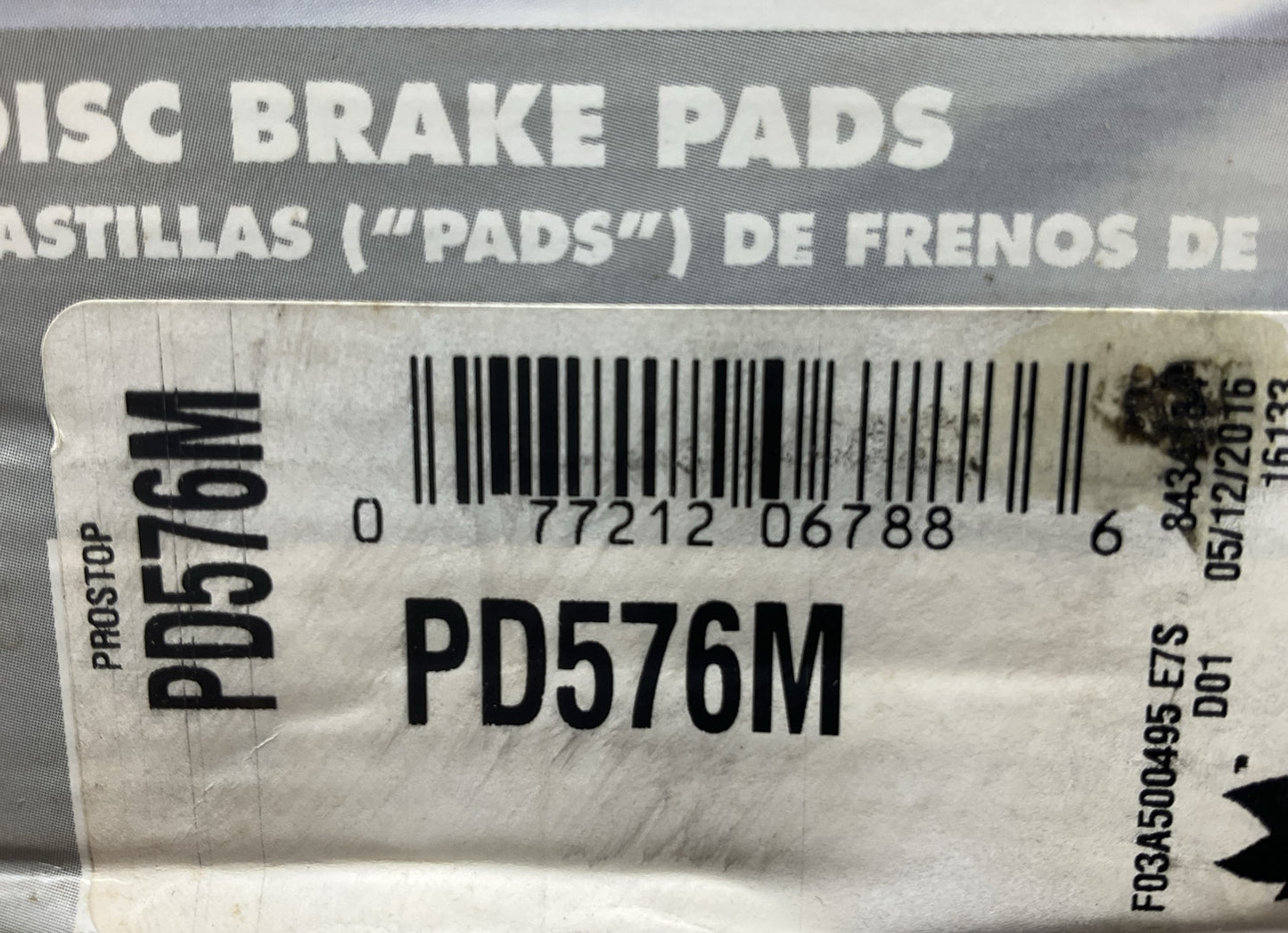 Pro Stop PD576M Front Semi-Metallic Brake Pads For 1993-2002 Mercury Villager