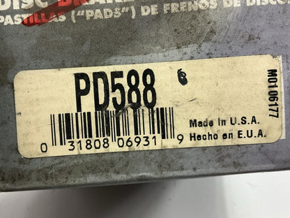 Pro Stop PD588 Rear Disc Brake Pad Set