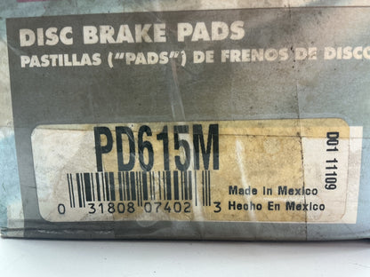 Pro Stop PD615M Front Disc Brake Pad Set For 1993-1996 Toyota Previa