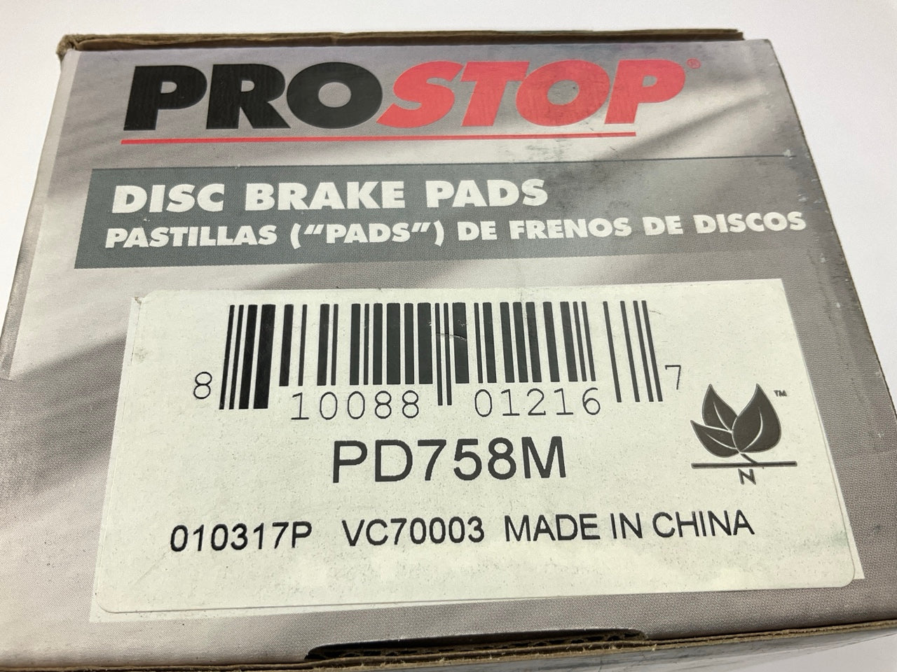 Pro Stop PD758M Semi-Metallic Disc Brake Pads - Front