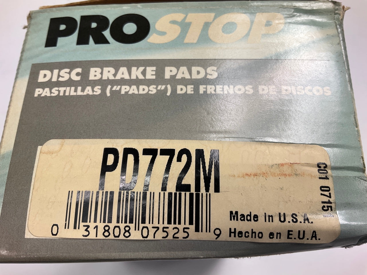 Pro Stop PD772M Semi-Metallic Disc Brake Pads - Front