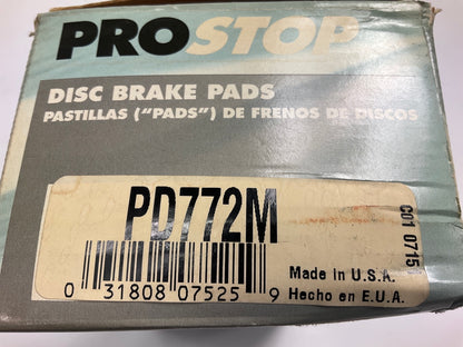 Pro Stop PD772M Semi-Metallic Disc Brake Pads - Front