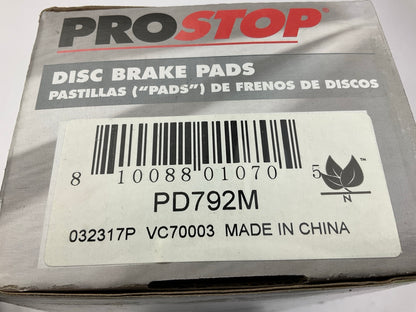 Pro Stop PD792M Semi-Metallic Disc Brake Pads - Rear