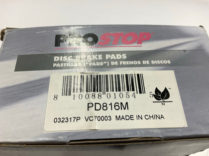 Pro Stop PD816M Front Disc Brake Pads, Semi-Metallic