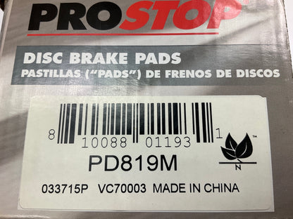 Pro Stop PD819M Semi-Metallic Disc Brake Pads - Front