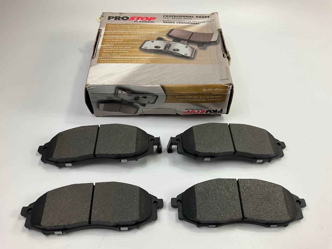 NO HARDWARE - Pro Stop PD830M Front Disc Brake Pads