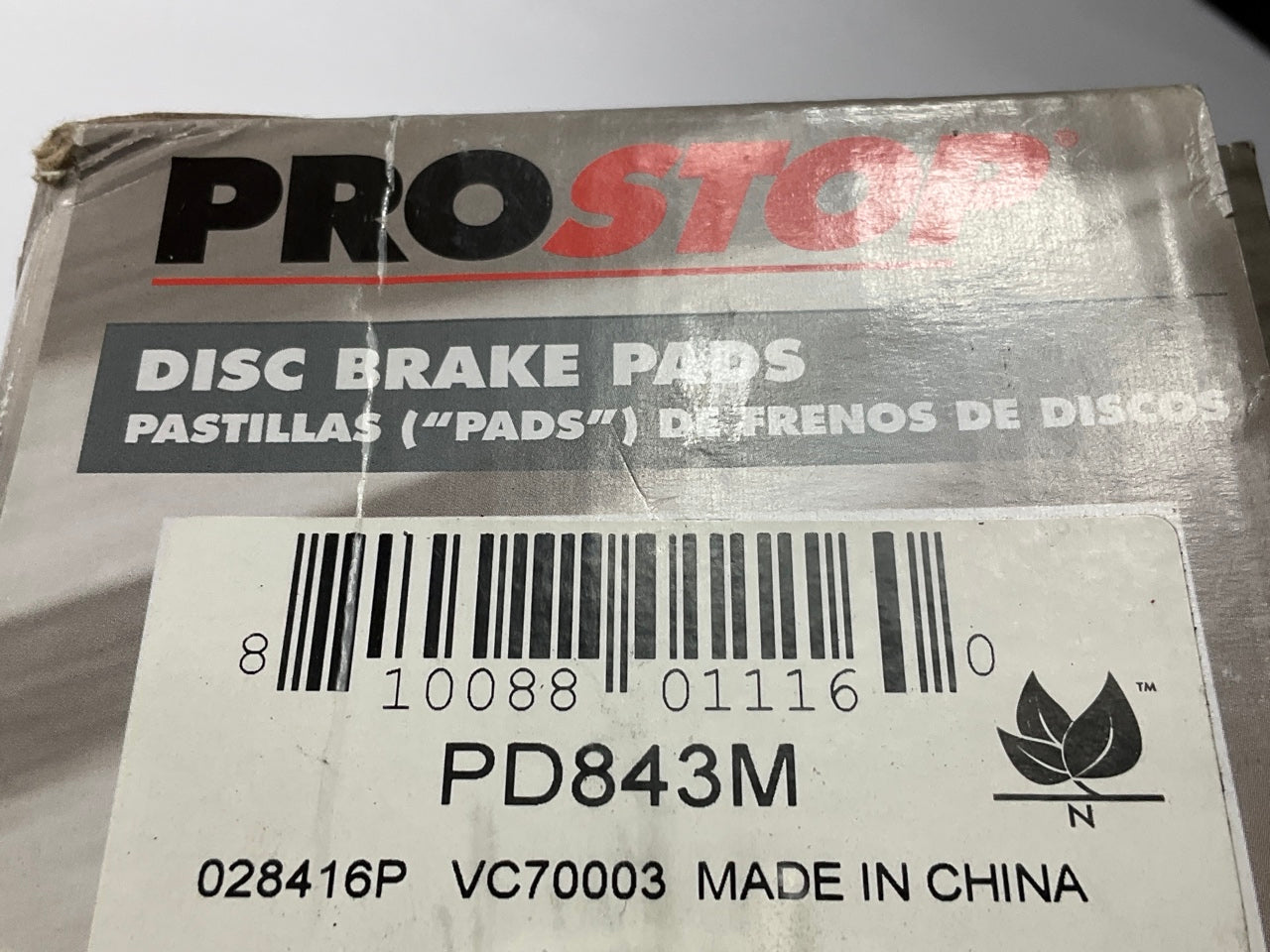 Pro Stop PD843M Front Disc Brake Pads - Semi-Metallic