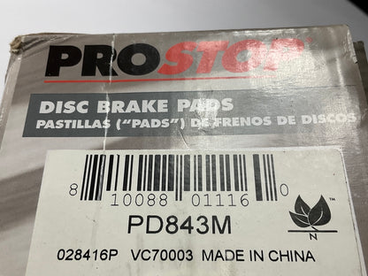 Pro Stop PD843M Front Disc Brake Pads - Semi-Metallic