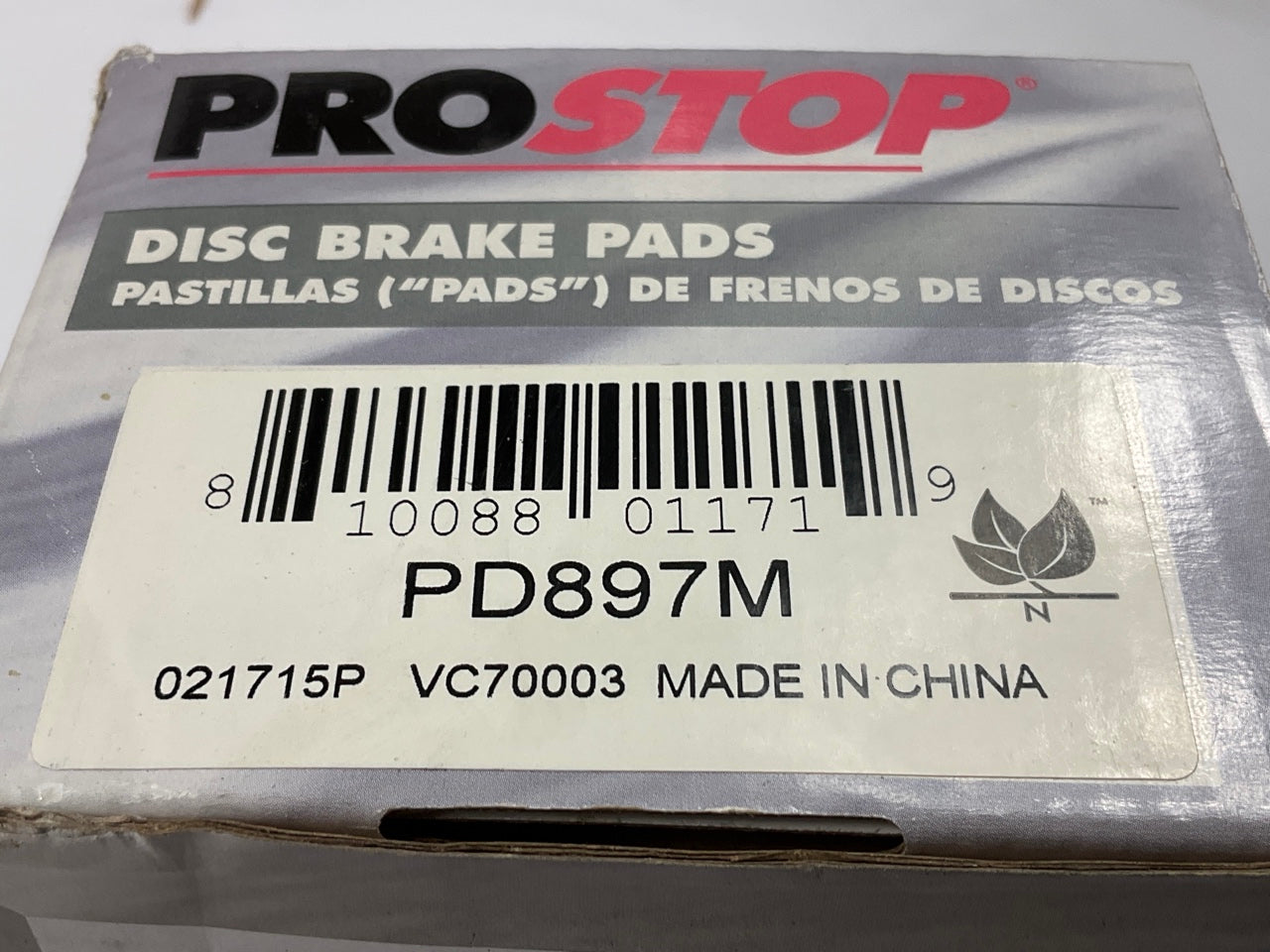 NO HARDWARE - Pro Stop PD897M Semi-Metallic Disc Brake Pads