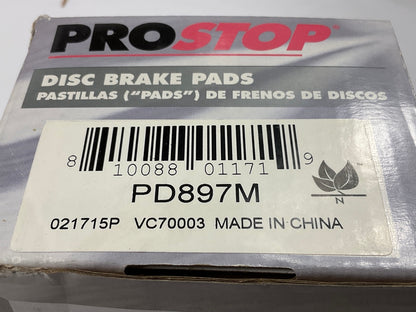NO HARDWARE - Pro Stop PD897M Semi-Metallic Disc Brake Pads