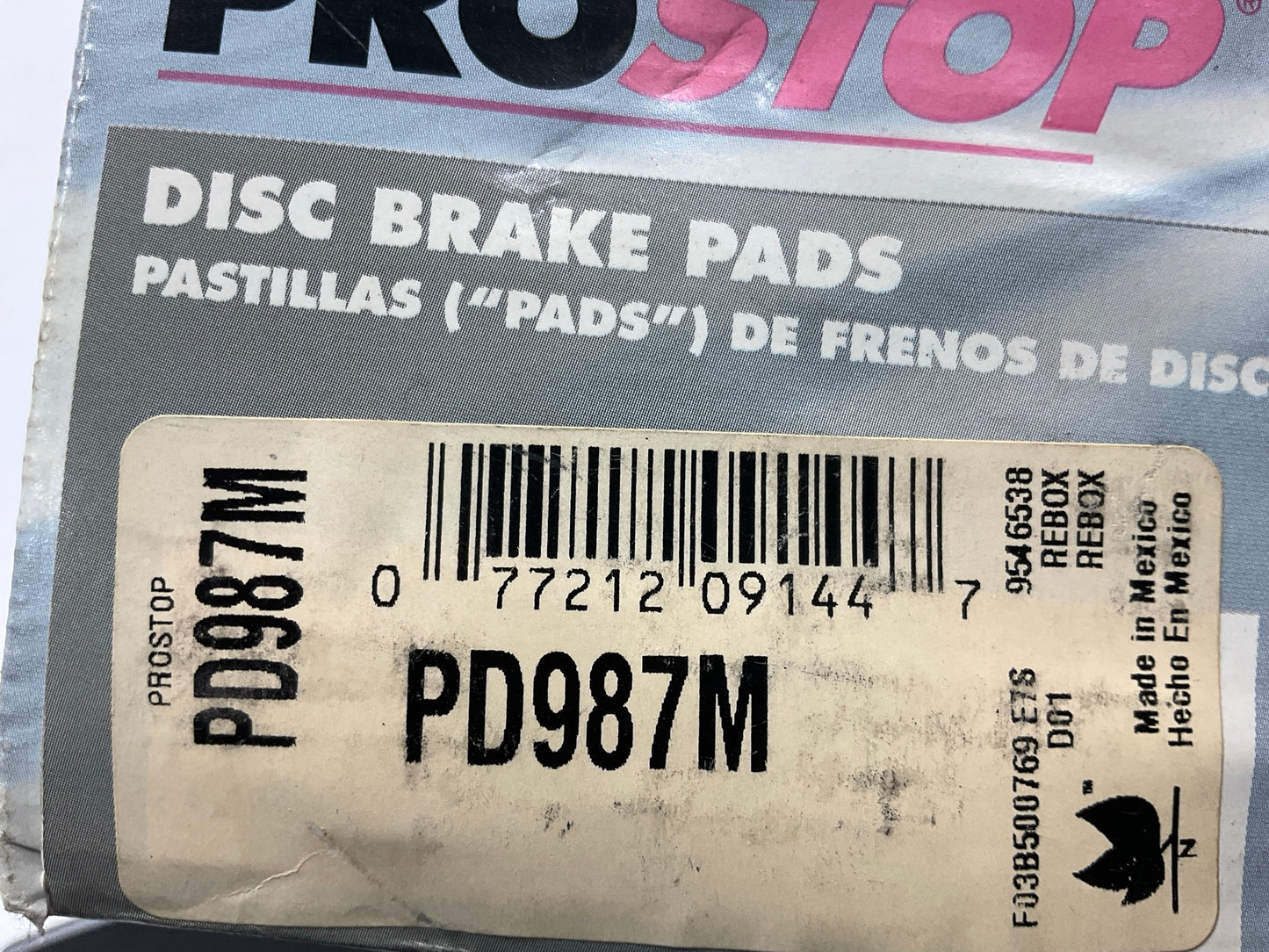 Pro Stop PD987M Front Disc Brake Pads