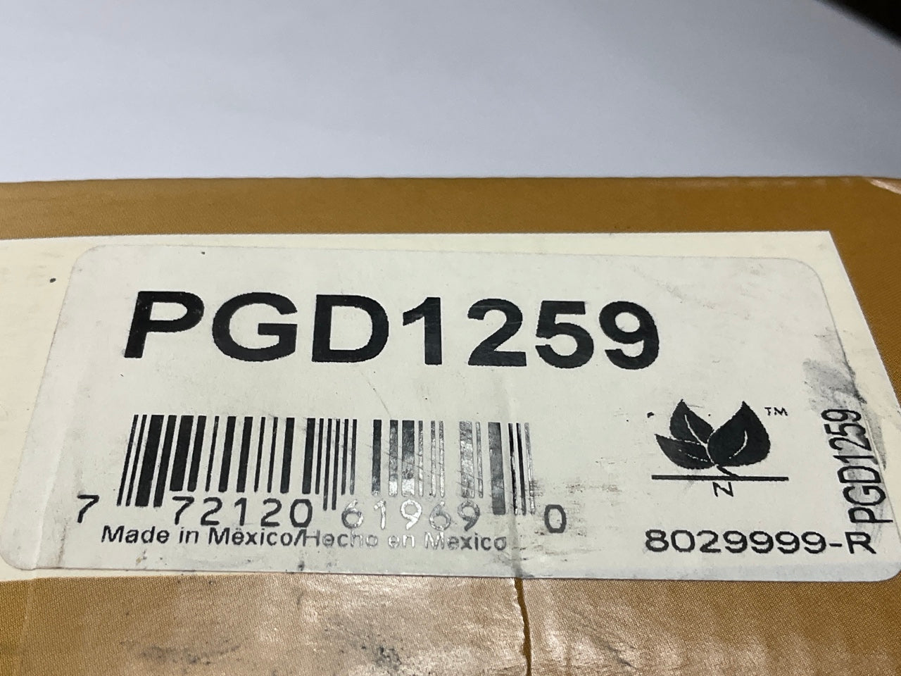 Pro Stop PGD1259 Rear Disc Brake Pads