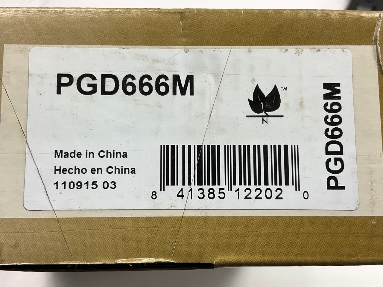 Pro Stop PGD666M Rear Disc Brake Pads - Semi-Metallic