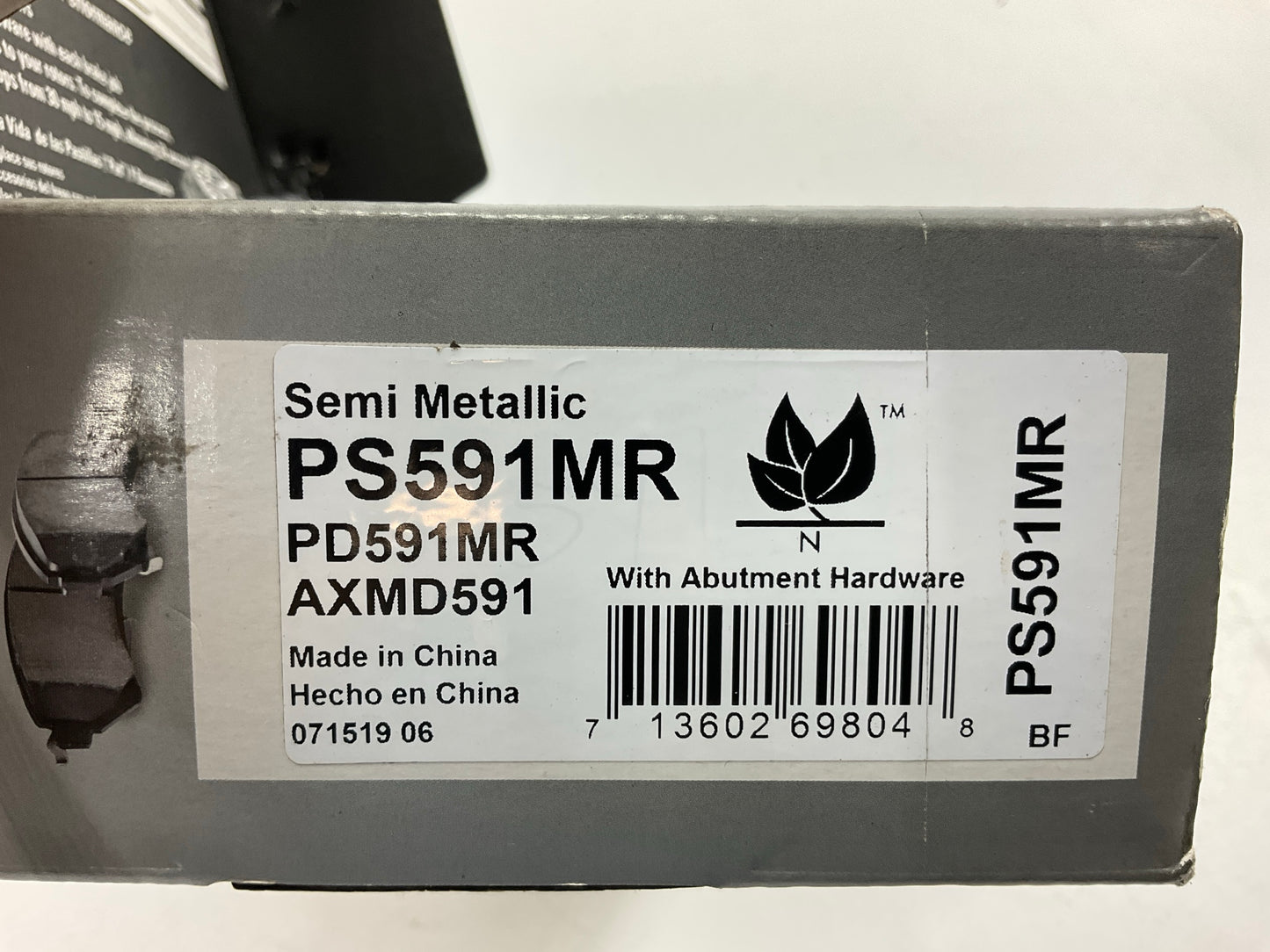 Pro Stop PS591MR Front Semi-Metallic Disc Brake Pads