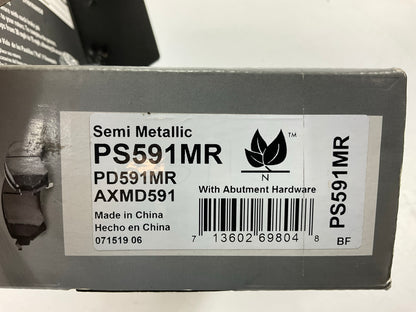 Pro Stop PS591MR Front Semi-Metallic Disc Brake Pads