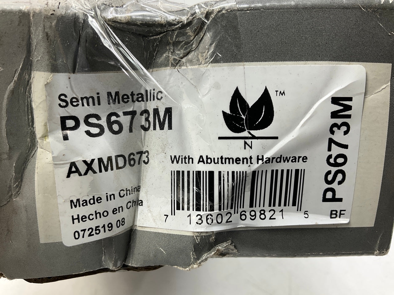 Pro Stop PS673M Front Semi-Metallic Disc Brake Pads