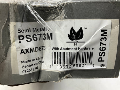 Pro Stop PS673M Front Semi-Metallic Disc Brake Pads