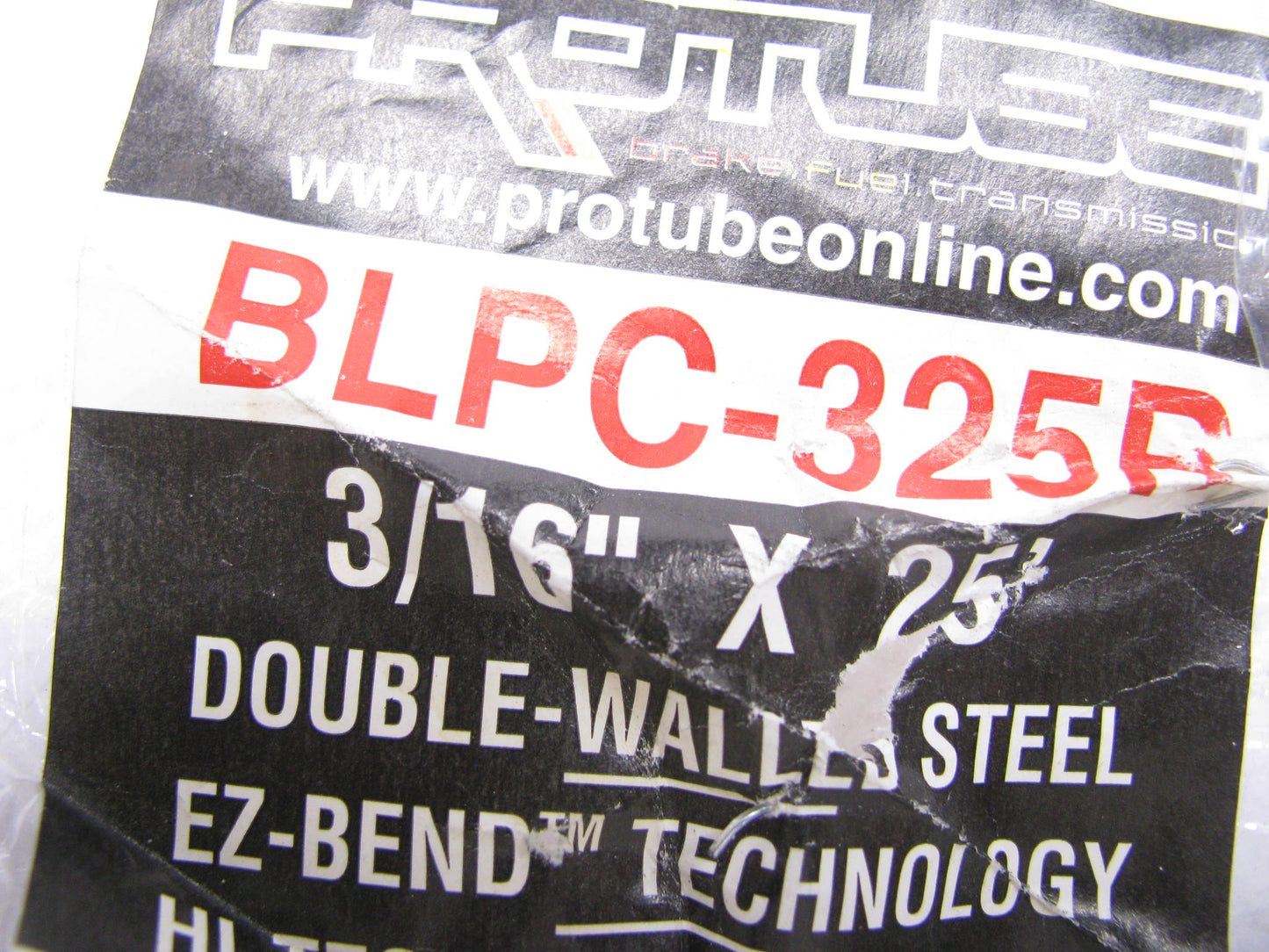 3/16'' X 25' Racing Red  Carbon Steel Pro-tube Brake Line   BLPC-325R