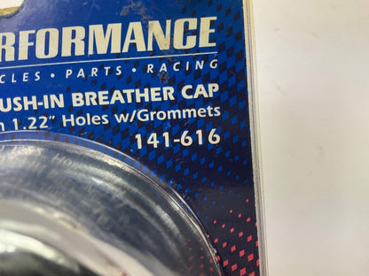 Proform 141-616 Breather Chrome Steel Push-In Round 1-1/4 In Hole Bowtie Logo