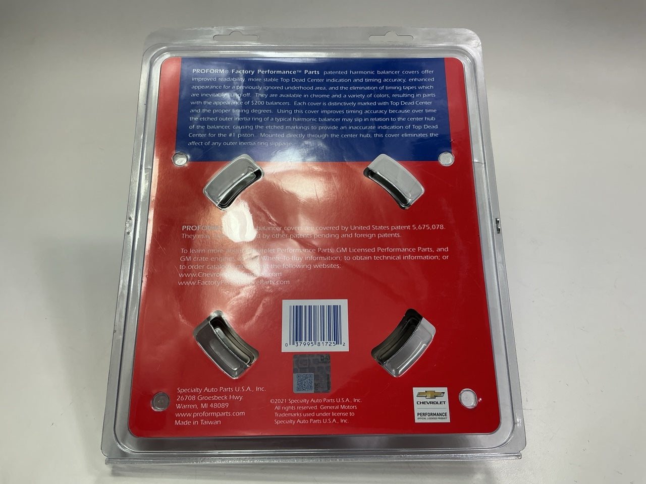 Proform 141-725 Harmonic Balancer Cover - SBC Small Block Chevy 6-3/4'' Diameter