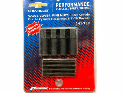 Proform 141-759 Chevrolet Performance Valve Cover Mini Nuts - 1/4''-20 X 3.25'' H