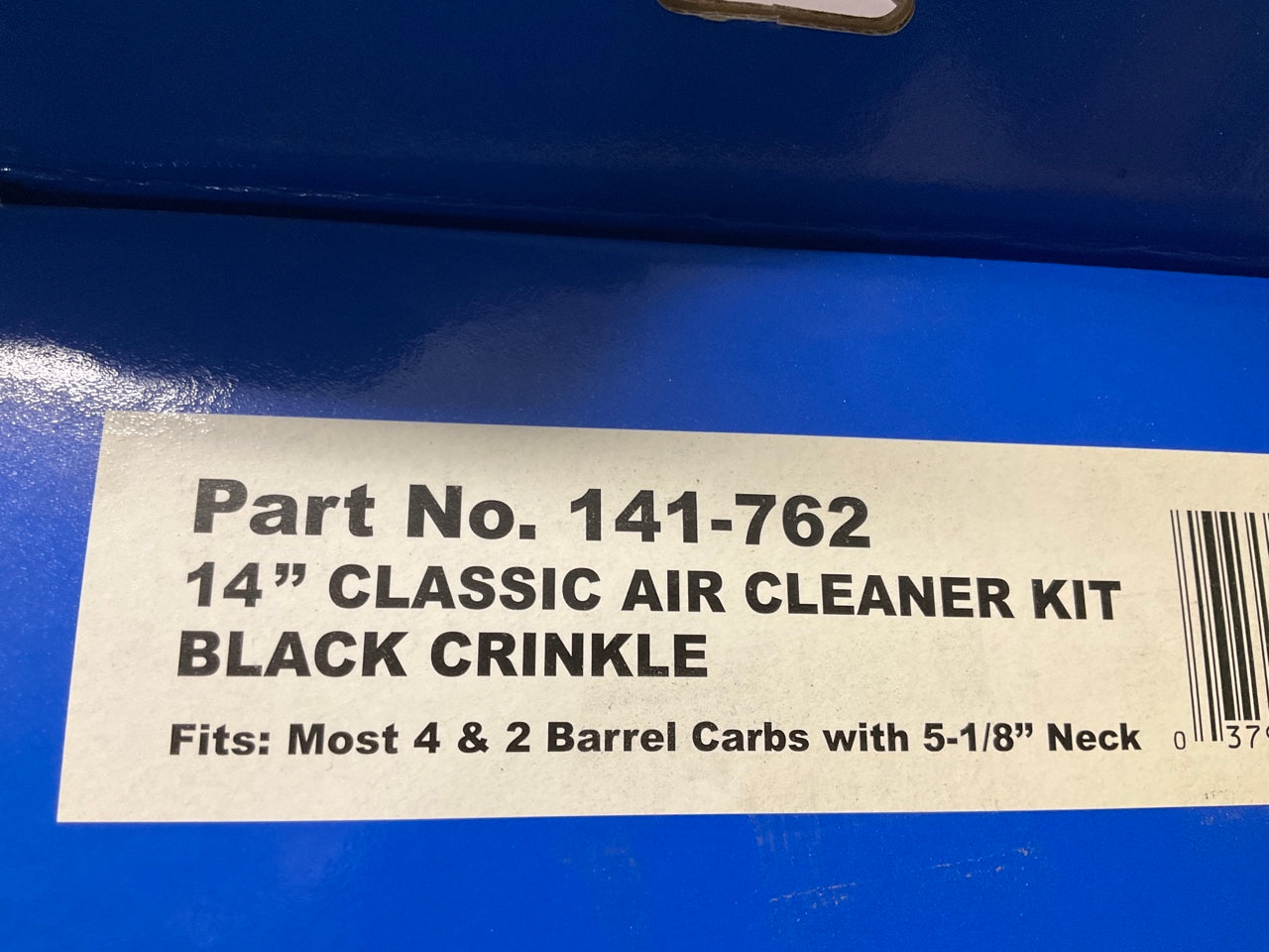 Proform 141-762 14'' Classic Air Cleaner Kit, Black Crinkle Chevrolet Red Logo