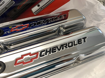 Proform 141-899 Performance Chrome Valve Covers Set 58-86 Small Block Chevy SBC