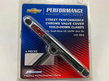 Proform 141-903 Chevy Performance Bowtie Valve Cover Hold Downs - GEN 1 SBC