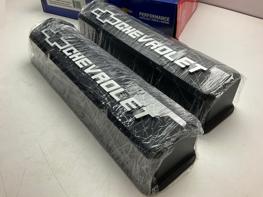 Proform 141-921 Slant-Edge Black Crinkle Valve Cover For 1959-1986 Chevrolet SBC