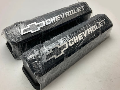Proform 141-921 Slant-Edge Black Crinkle Valve Cover For 1959-1986 Chevrolet SBC