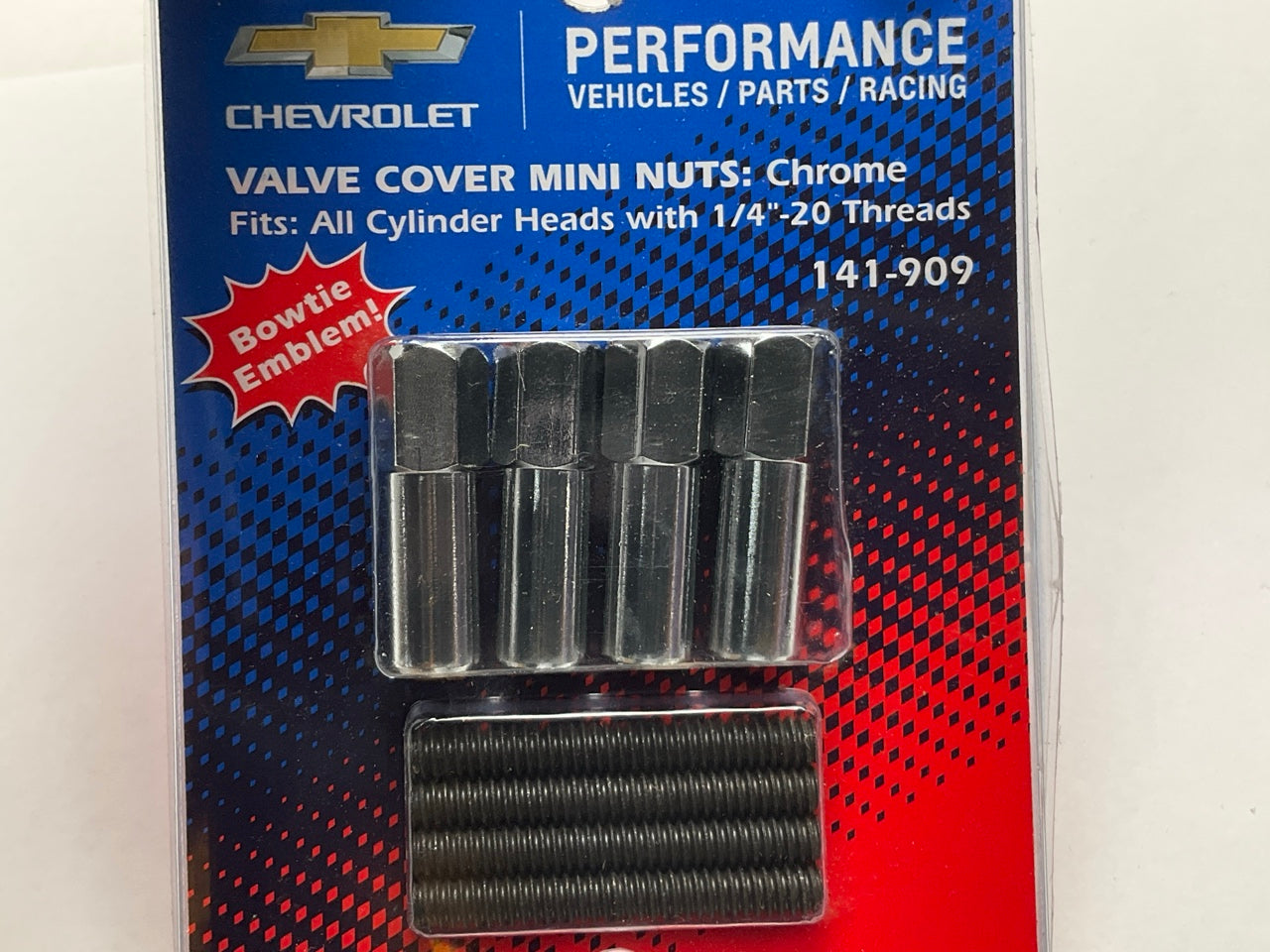 Proform 141909 Chevrolet Performance Valve Cover Mini Nuts, 1/4''-20 X 1.5'' Inch