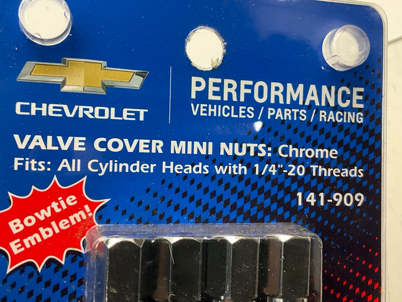 Proform 141909 Chevrolet Performance Valve Cover Mini Nuts, 1/4''-20 X 1.5'' Inch