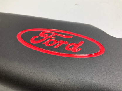 Ford Racing Steel Valve Covers Black Crinkle, Red ''Ford Cobra''  289 302 SBF V8
