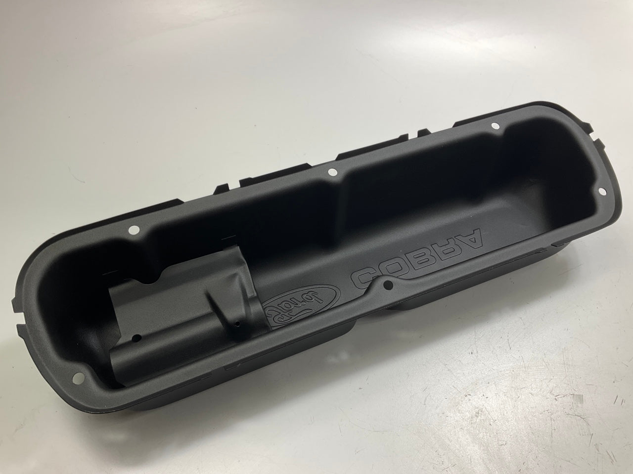 Ford Racing Steel Valve Covers Black Crinkle, Red ''Ford Cobra''  289 302 SBF V8