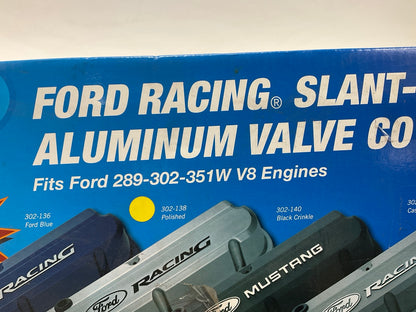 PROFORM 302-138 Ford Racing 289 302 351W Slant Edge Polished Valve Covers Set