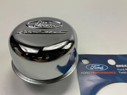 ProForm 302200 Chrome Twin-on Breather Cap With Ford Racing Logo