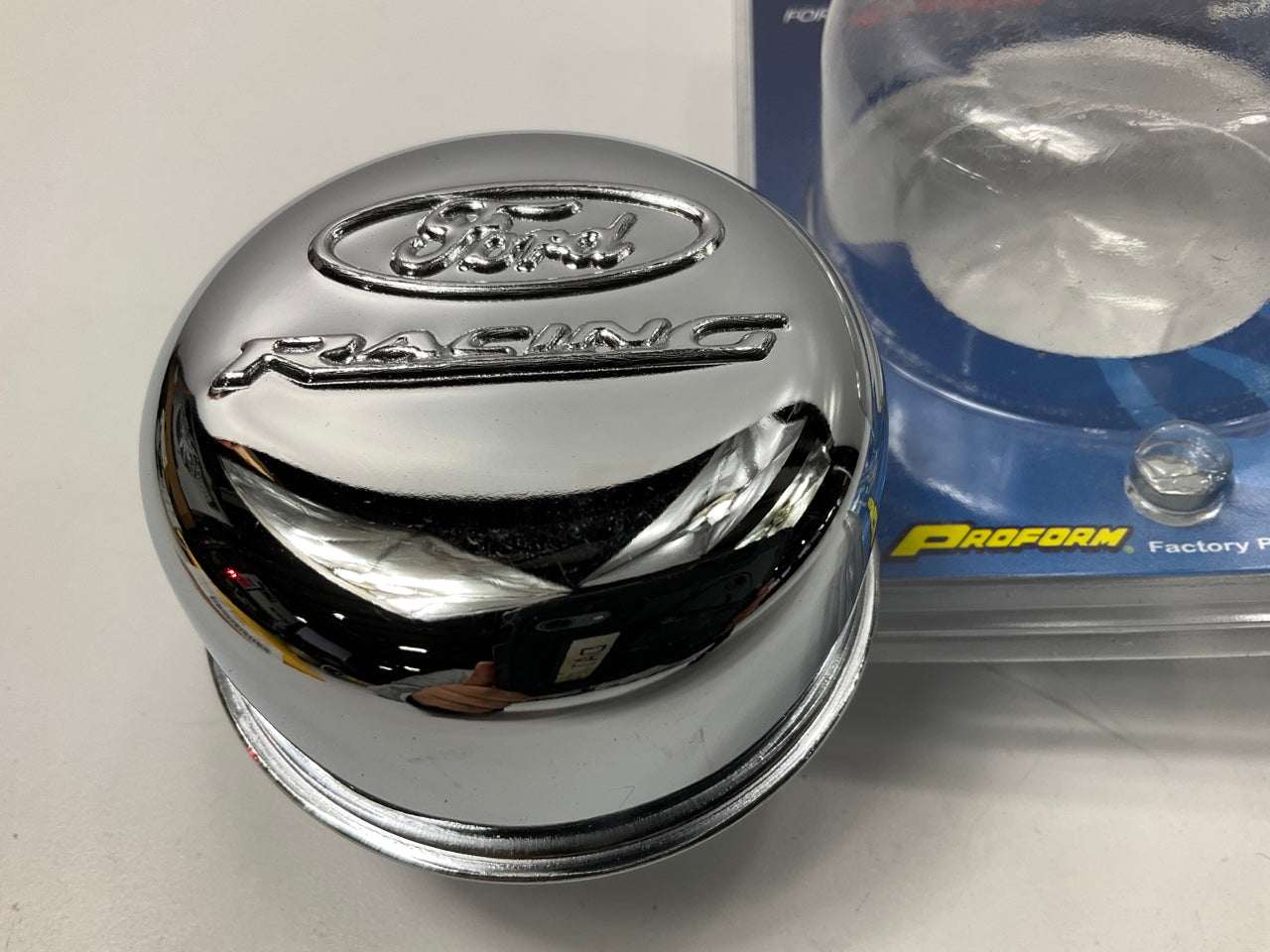 Proform 302-215 Ford Racing Chrome Oil Push-In Breather Cap