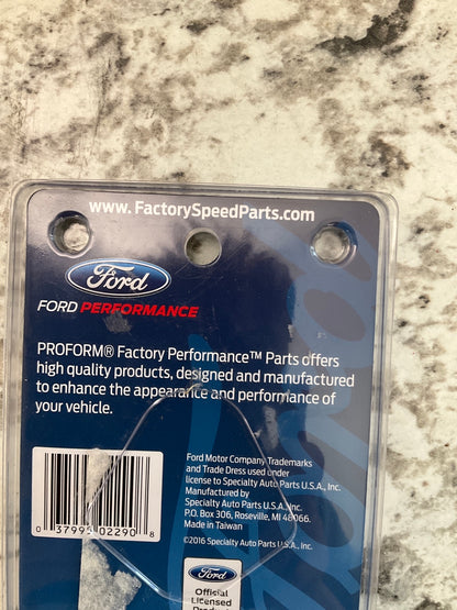 Proform 302-290 Fuel Pump Block-Off Plate Chrome W/ Ford Oval SBF 289 302 351W