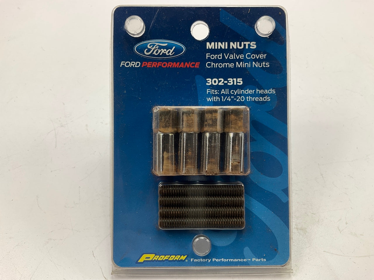 Proform 302-315 Ford Racing Hex Head Valve Cover Mini Nuts W/ Stamped Ford Oval
