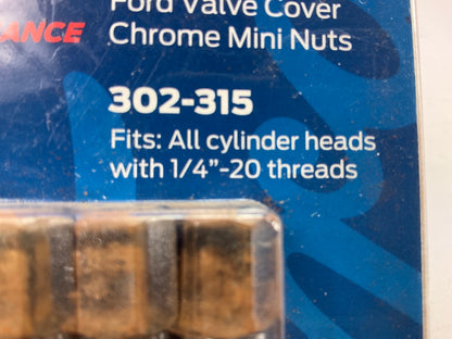 Proform 302-315 Ford Racing Hex Head Valve Cover Mini Nuts W/ Stamped Ford Oval