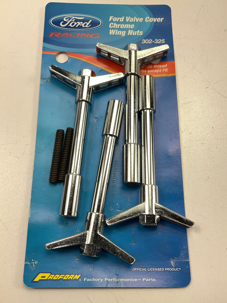Proform 302-325 Ford Racing Licensed Valve Cover Wing Bolts And Washers