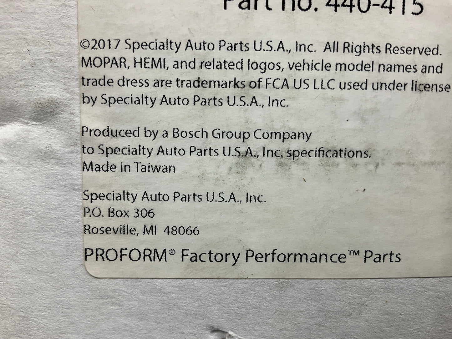 Proform 440-415 For Mopar High-Torque Starter 4.41:1 Reduction Aluminum SB&BB